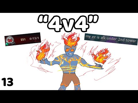 THE GREATEST "4v4" GAME *0/13 KAYLE VS AFK EZREAL*