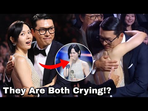 Hyun Bin and Son Yejin Being Emotional at Blue Dragon Film Awards | Married Couple Finally Back!