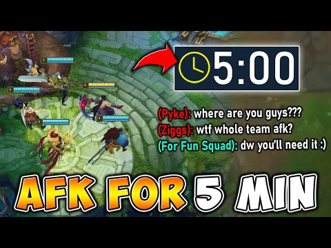 WE ALL AFK FOR 5 MINUTES, THEN TRY TO COME BACK AND WIN (THIS IS HILARIOUS)