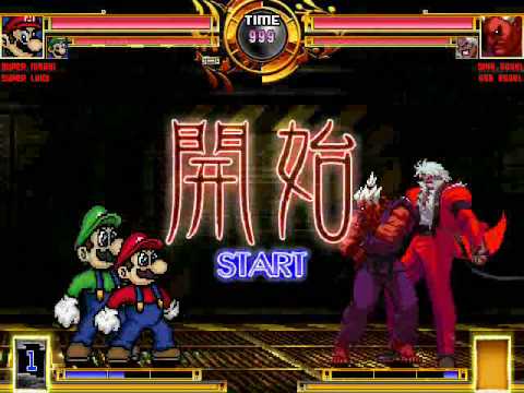 SS MUGEN All Stars Ep 52  - Super Mario Bros vs  Shin Gouki and God Rugal