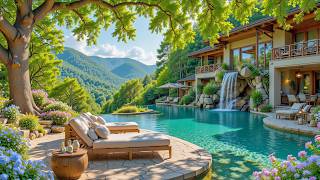 Download lagu Calm Morning Summer Garden With Lakeside🌿Soft Piano Music For Deep Focus, Study mp3