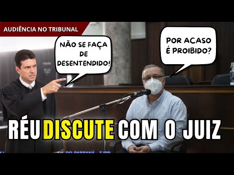 TRIBUNAL DO JÚRI: Réu arrogante faz juiz PERDER A PACIÊNCIA