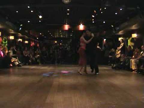  Mariela Soledad Chaves  and  Lucas di Giorgio  are  dancing  to  the  vals  "  Desde el Alma  "