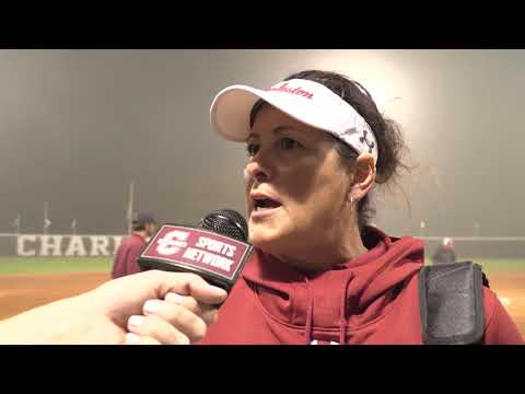 CofC Softball vs Longwood - Post Game interview with Linda Kalafatis