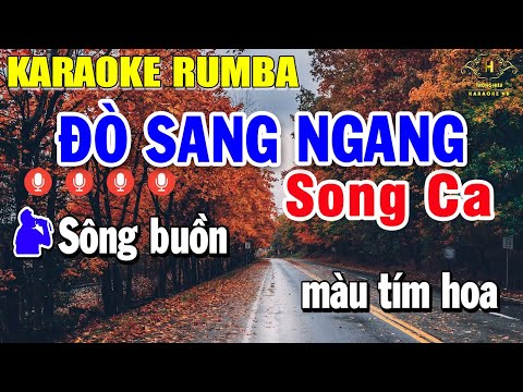 Đò Sang Ngang Karaoke Song Ca Beat Nhạc Sống Rumba Siêu Hay | Trọng Hiếu