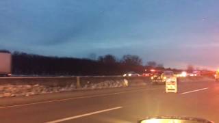 Crash on 294 - Semi Truck over median