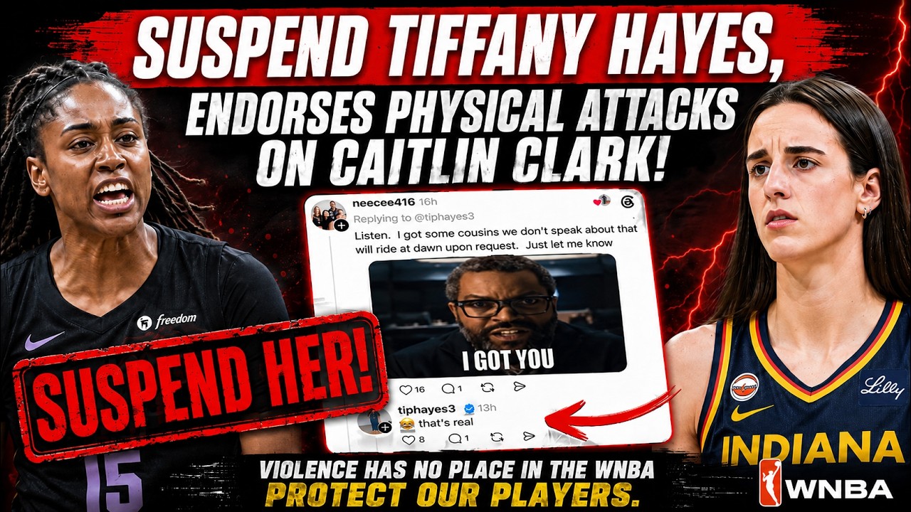 UNHINGED Tiffany Hayes Co-Signs CRIMINAL FAN BASE ATTACK on Caitlin Clark! SUSPEND HER NOW!