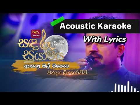 Ahala Mal Pipena Dewata Gige | ඇහැළ මල් පිපෙනා දෙවට දිගේ | Chandana Liyanarachi | Acoustic Karaoke