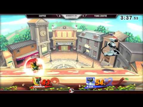 Smash 4 Versus Weekly 11/5/15 - Winners R1 - Coffee (Greninja) vs Yung Zootie (ROB)