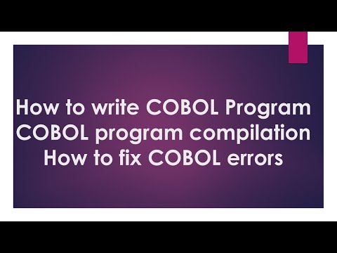 COBOL DAY2 Training | Compilation Process | Fixing COBOL errors | How to write COBOL program