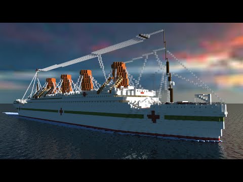 Hmhs Britannic Sinking Version 1 1scale Minecraft Project