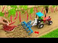 Mini Tractor Beans Farming Radha Krishna Trolly Gauri Ganesh Murti Durga Navratri Bulldozer Mini