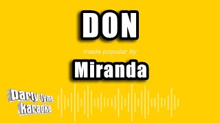 Miranda - Don (Versión Karaoke)