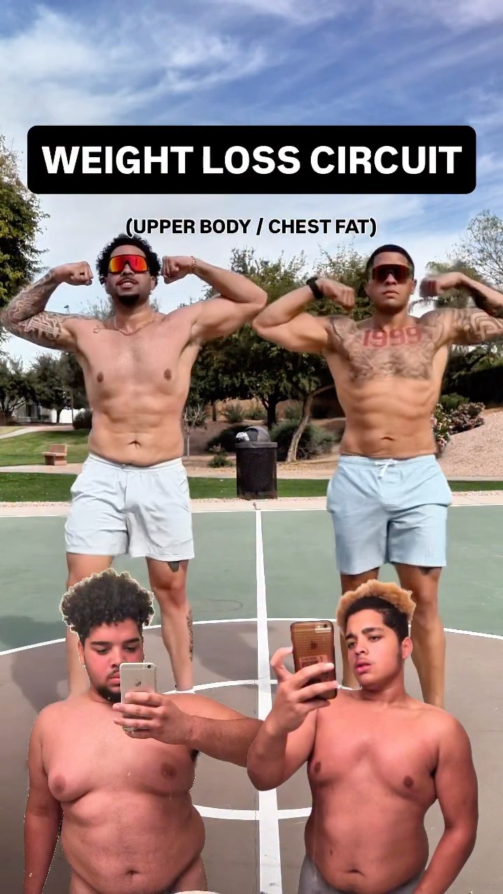 WEIGHT LOSS HIIT CIRCUIT🔥 (upper body/ chest fat) #weightloss