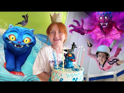 ADLEYS 10th BiRTHDAY!! Surfing, Sky Diving, and KPOP Family Party Hunters with Adley Niko & Navey