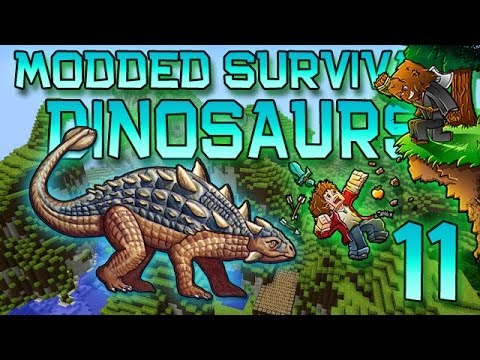 Minecraft: Modded Dinosaur Survival Let's Play w/Mitch! Ep. 11 - HOW ARE THEY ESCAPING!