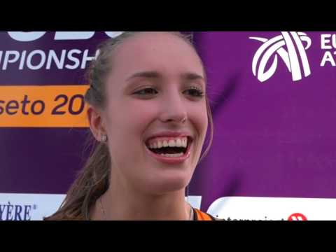 2017 07 EK U20 Grosseto interview after final 100m