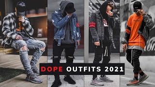 DOPE Outfits Men 2021 | Dope Clothing Lookbook Men | Men's Dope Fashion 2021