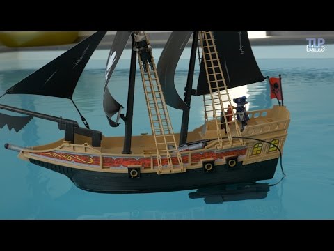 Playmobil (6678) Le Bateau pirate des ténèbres - Démo avec RC en français