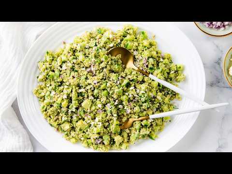 Zesty Couscous Salad with Creamy Lemon-Lime Dressing | Quick & Healthy Recipe 🌿