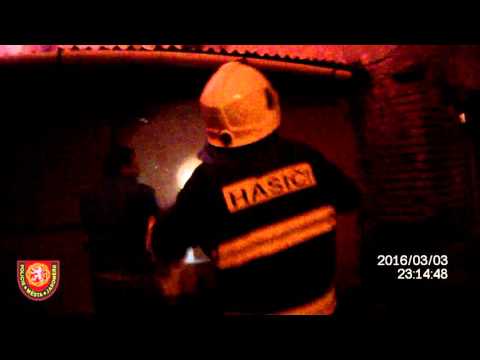 Požár Lidická ulice Josefov