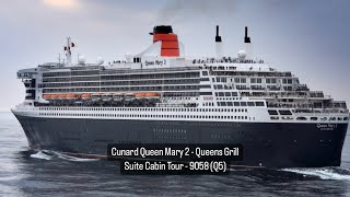 Cunard Queen Mary 2 - Queens Grill Suite Cabin Tour - 9058 (Q5)