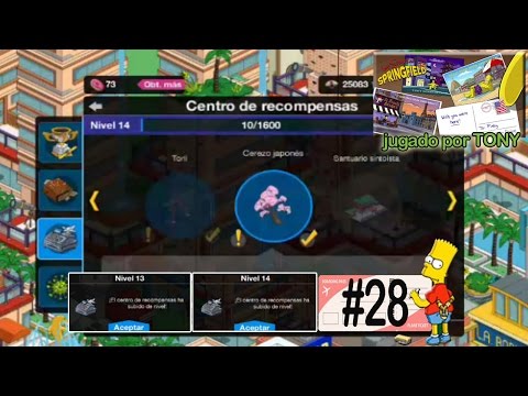 Los Simpson Springfield "Destino Spfld, Cap. 28 - Centro de Recompensas a niveles 13 y 14" por Tony