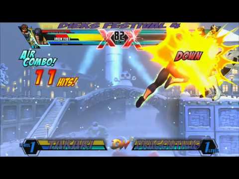 [UMvC3] Takari (Zero/IF/Strider) vs DragonThug (Spencer/Hag/Art) @ Dieks Festival 4