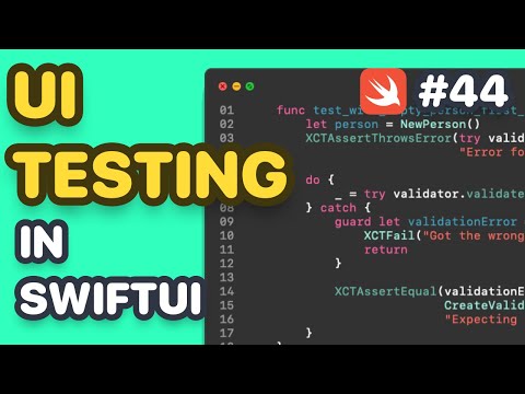UI Testing In SwiftUI, How To Write UI Tests In SwiftUI for Our PeopleView thumbnail