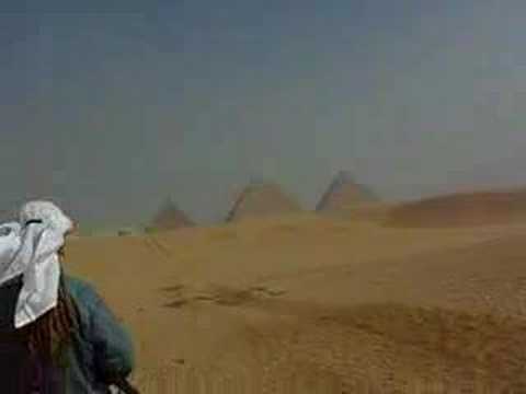 camel riding at pyramids Egypt