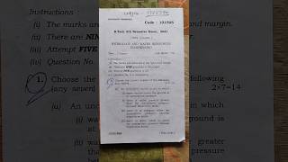 ||HYDROLOGY & WATER RESOURCES ENGINEERING|| #aryabhattaknowledgeuniversity#btech#semester5#questions