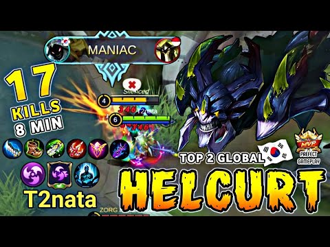 HELCURT BEST BUILD 2020 BUILD TOP GLOBAL HELCURT 2020 | Helcurt 8 Min 17 Kill | By T2nata | MLBB