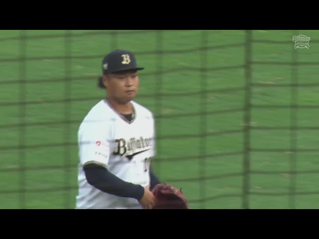 【ファーム】緊急登板のバファローズ・中田惟斗 初回のピンチを三振で切り抜ける!!  2024年8月6日 オリックス・バファローズ 対 広島東洋カープ