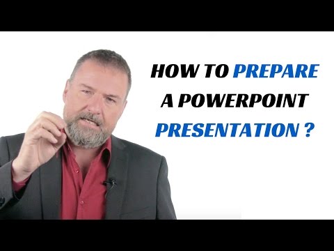 How to prepare a presentation