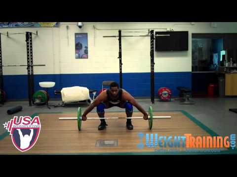 Snatch Pull from Floor Exercise
