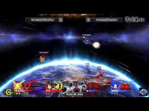 Super Smash Sundays 32 - NCJacobT/KiraFlax Vs. KCheezy/Freedom Doubles Winners Side - Smash Wii U