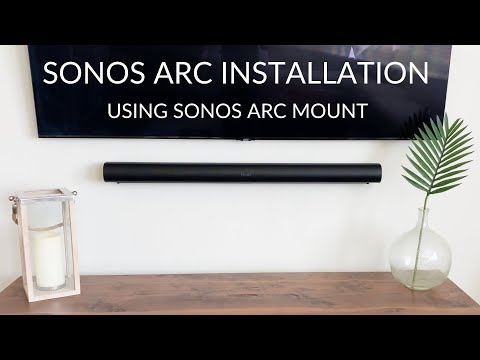 SUPER CLEAN Sonos Arc Soundbar Installation using Sonos Arc Mount