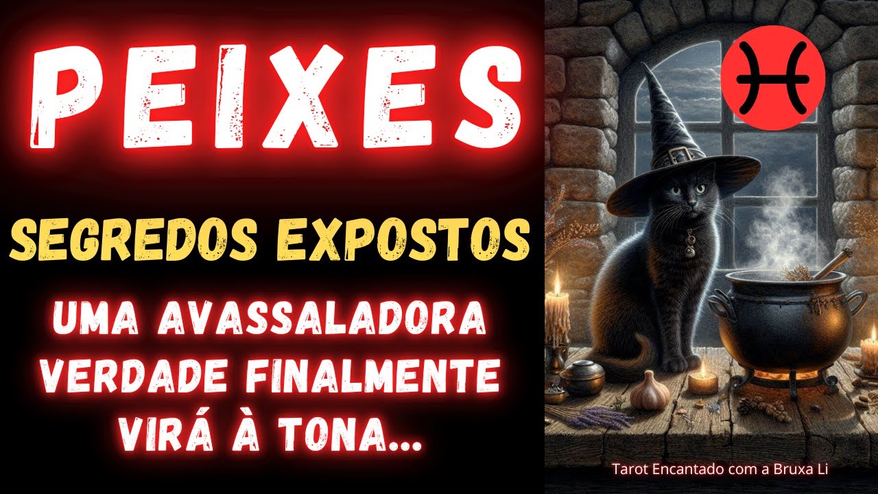 PEIXES♓ SEGREDOS EXPOSTOS😮 UMA AVASSALADORA VERDADE FINALMENTE VIRÁ À TONA