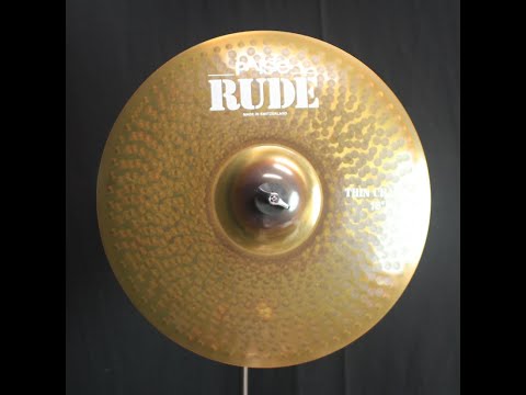 Paiste 16" Rude Thin Crash - 1080g (video demo) image 2