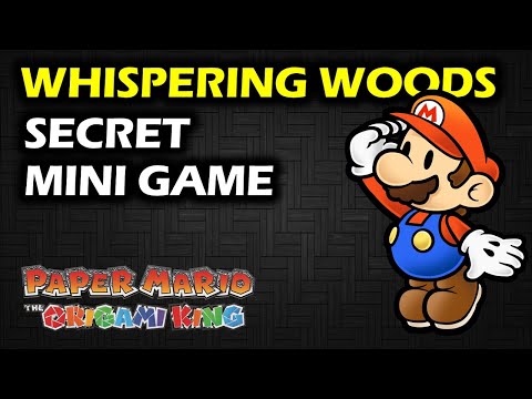 Whispering Woods: Mini Game | Get Secret Treasure & ? Block | Paper Mario the Origami King