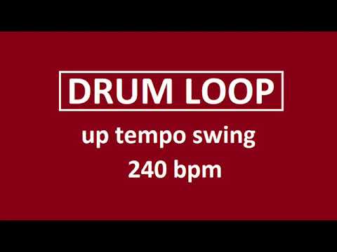 Simple up tempo swing 240 BPM drum loop