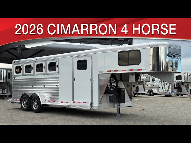 Preview image of 2026 Cimarron Norstar 4 Horse Gooseneck With Electric Jack youtube video