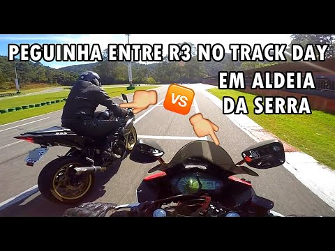 RACHA ENTRE DUAS YAMAHA R3 NO TRACK DAY EM ALDEIA DA SERRA | LEO 2103