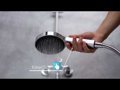 kielle Oudee - Zuhanyszett csapteleppel, rúddal, tömlővel és zuhanyfejjel, króm 10202SN10