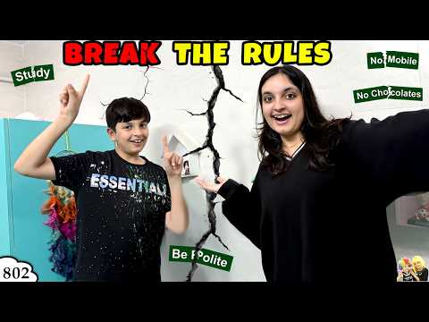 BREAK THE RULES | Ep 802 | Home Alone Masti Vlog | Aayu and Pihu Show