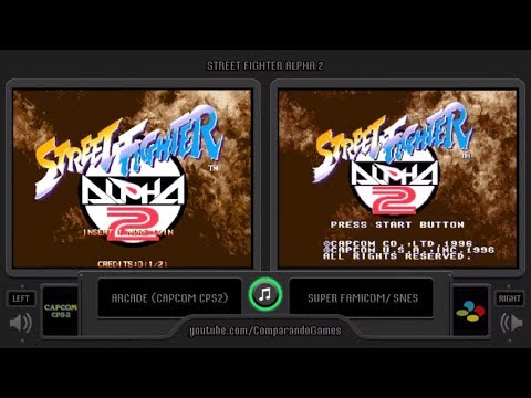 Street Fighter Alpha 2 (Arcade vs Snes) Side by Side Comparison