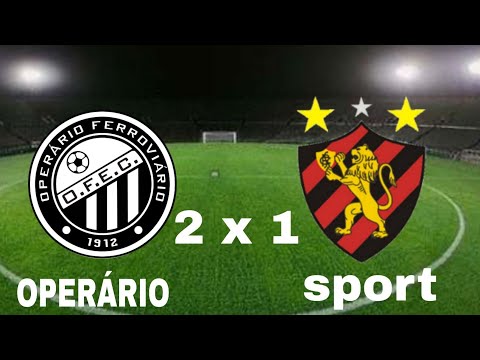 DE VIRADA  OPERÁRIO 2 x 1  SPORT  melhores momentos do de grande duelo  completo