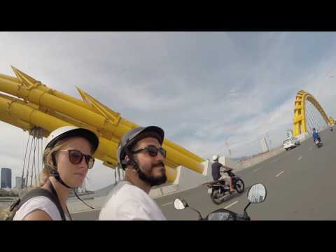 Crossing the Dragon Bridge - Danang, Vietnam