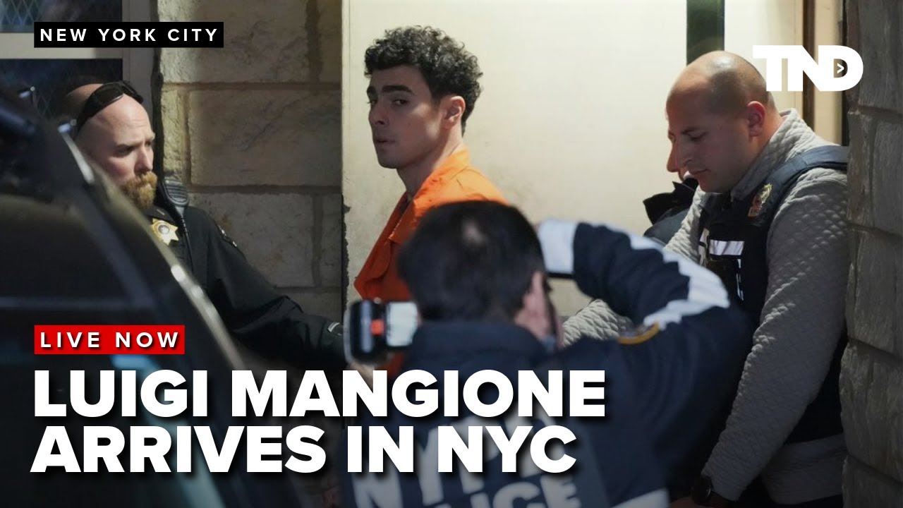 Luigi Mangione arrives in New York for charges in shooting death of UnitedHealthcare CEO