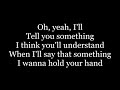 The Beatles - I Want To Hold Your Hand ( lyrics )